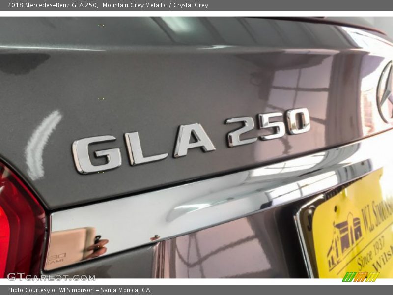 Mountain Grey Metallic / Crystal Grey 2018 Mercedes-Benz GLA 250