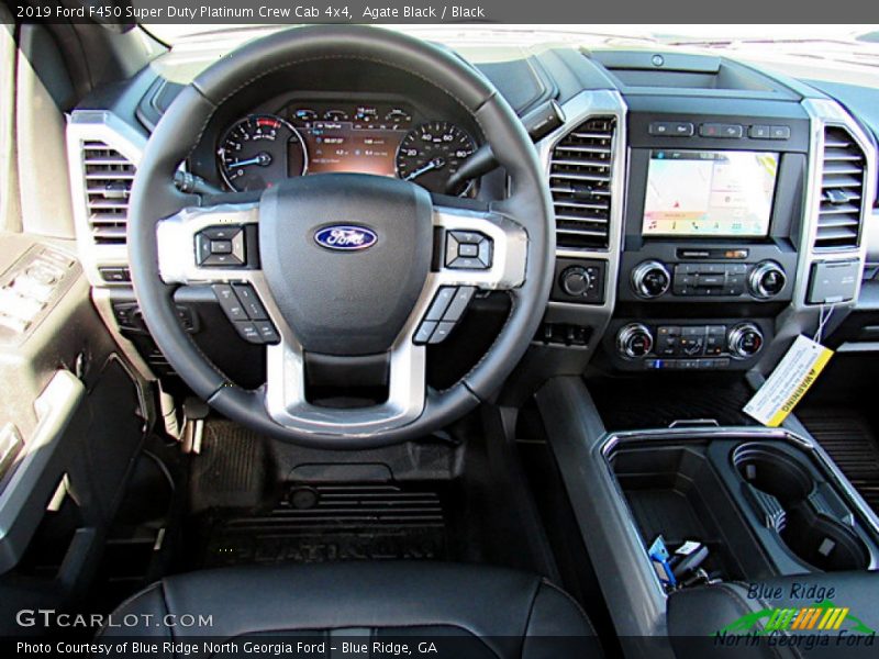 Agate Black / Black 2019 Ford F450 Super Duty Platinum Crew Cab 4x4