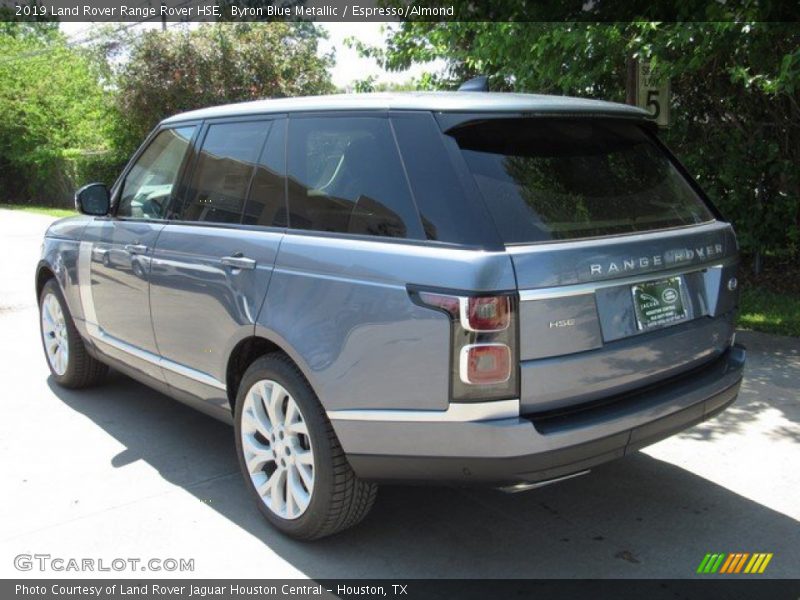Byron Blue Metallic / Espresso/Almond 2019 Land Rover Range Rover HSE