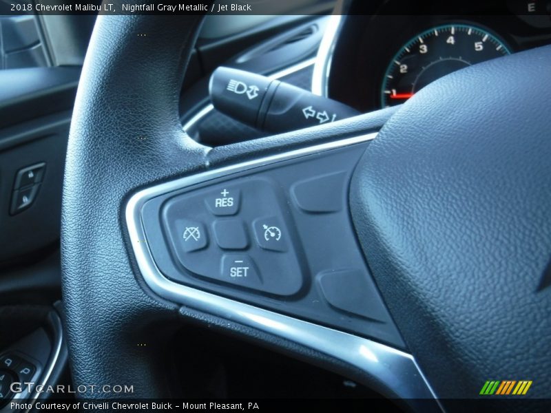 Nightfall Gray Metallic / Jet Black 2018 Chevrolet Malibu LT