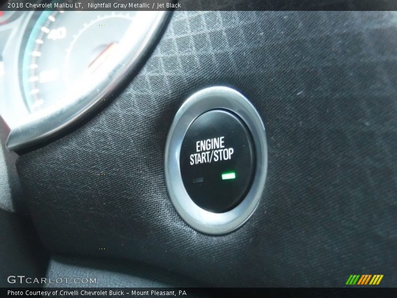 Nightfall Gray Metallic / Jet Black 2018 Chevrolet Malibu LT