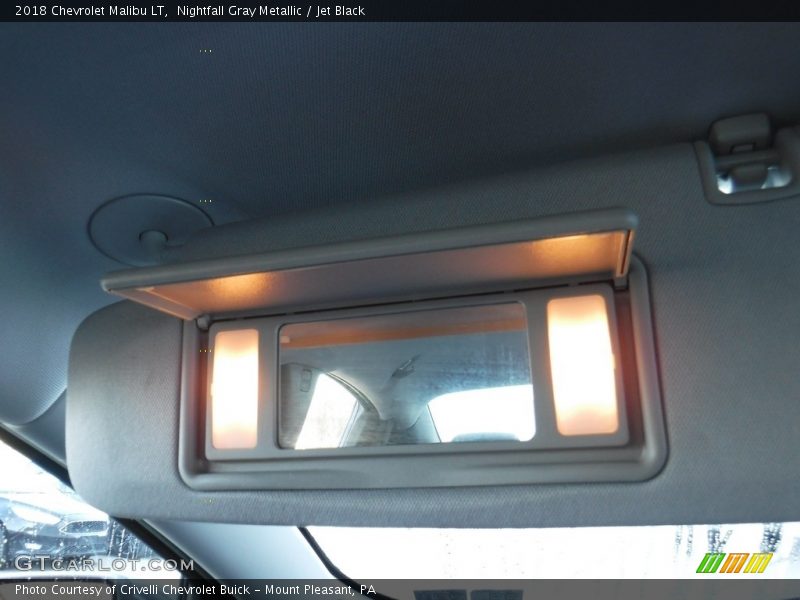 Nightfall Gray Metallic / Jet Black 2018 Chevrolet Malibu LT