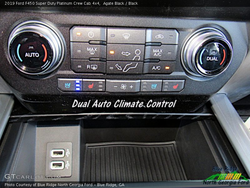 Agate Black / Black 2019 Ford F450 Super Duty Platinum Crew Cab 4x4