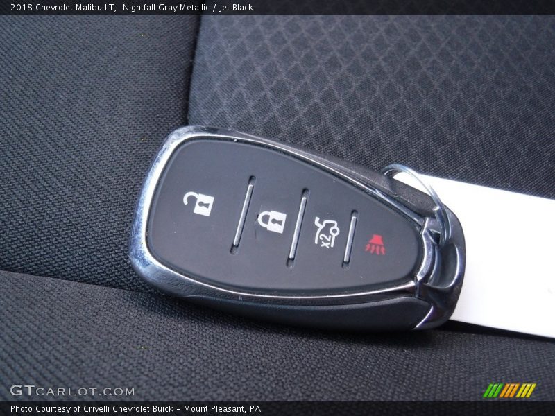 Nightfall Gray Metallic / Jet Black 2018 Chevrolet Malibu LT