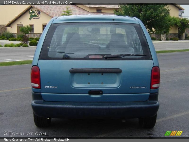 Island Teal Metallic / Gray 1996 Dodge Caravan