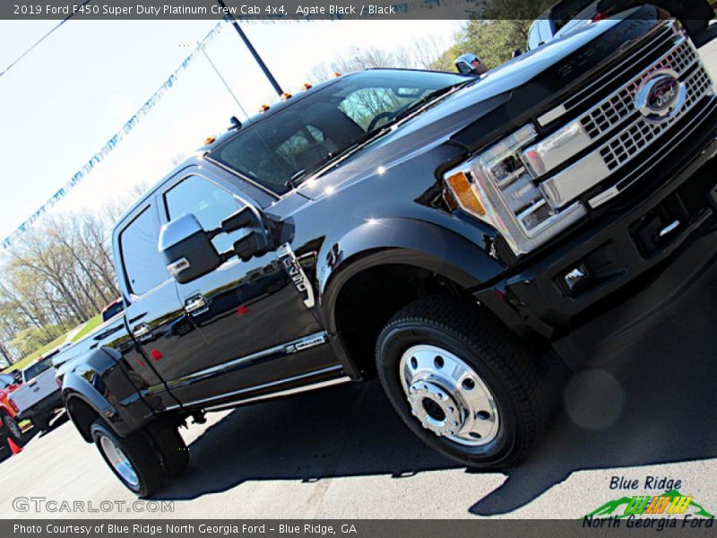Agate Black / Black 2019 Ford F450 Super Duty Platinum Crew Cab 4x4