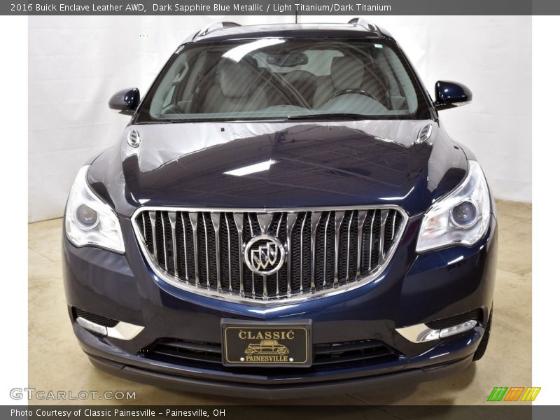 Dark Sapphire Blue Metallic / Light Titanium/Dark Titanium 2016 Buick Enclave Leather AWD