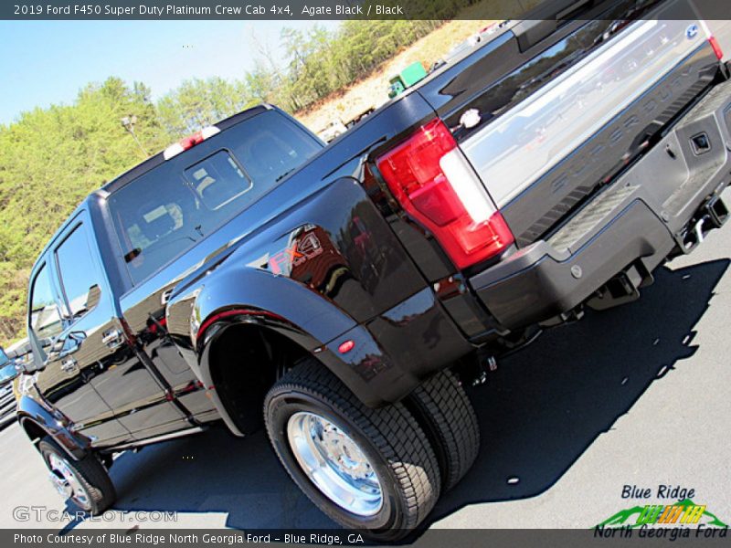 Agate Black / Black 2019 Ford F450 Super Duty Platinum Crew Cab 4x4