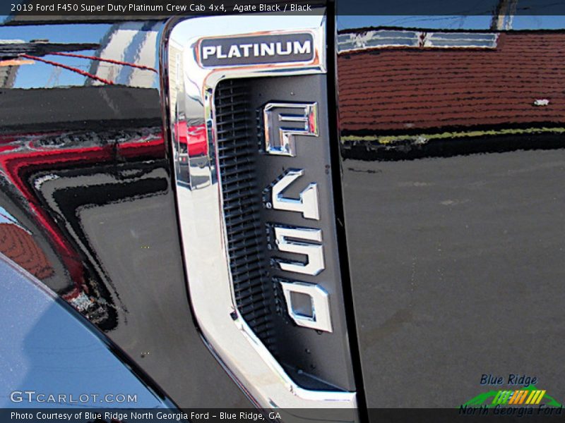 Agate Black / Black 2019 Ford F450 Super Duty Platinum Crew Cab 4x4