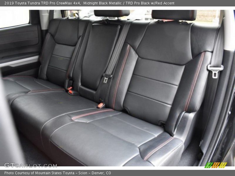Rear Seat of 2019 Tundra TRD Pro CrewMax 4x4