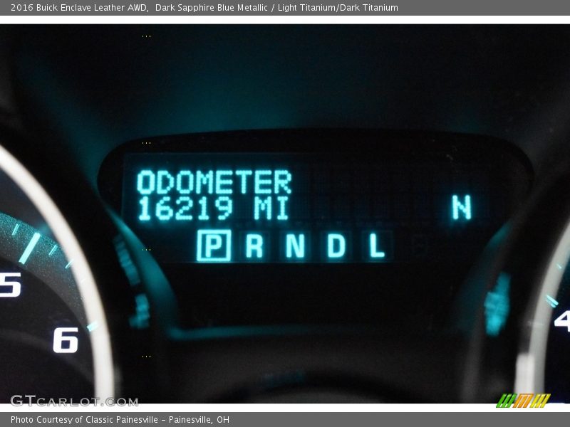 Dark Sapphire Blue Metallic / Light Titanium/Dark Titanium 2016 Buick Enclave Leather AWD
