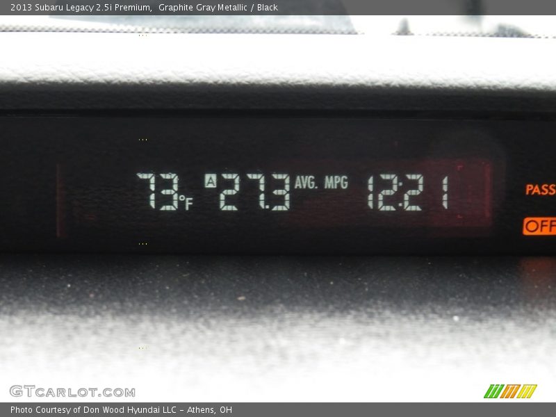 Graphite Gray Metallic / Black 2013 Subaru Legacy 2.5i Premium