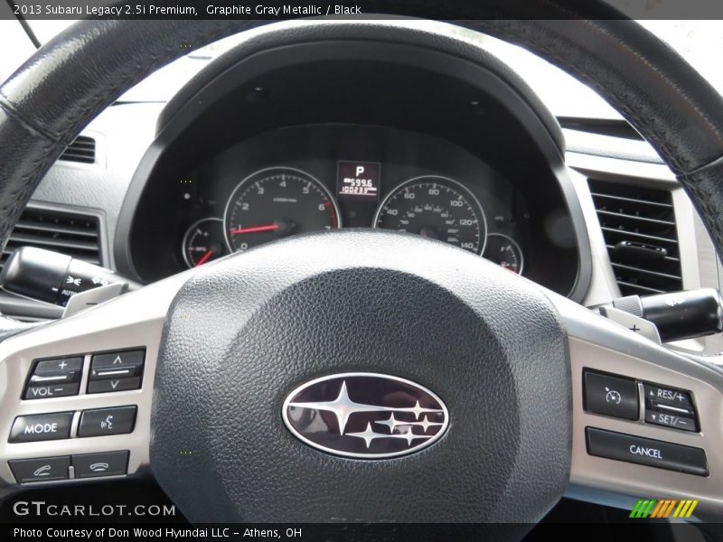 Graphite Gray Metallic / Black 2013 Subaru Legacy 2.5i Premium