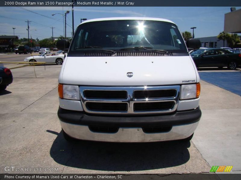 Medium Red Metallic / Mist Gray 2000 Dodge Ram Van 1500 Passenger