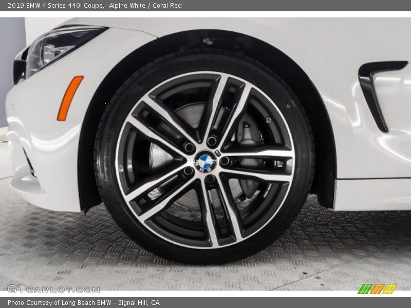 Alpine White / Coral Red 2019 BMW 4 Series 440i Coupe