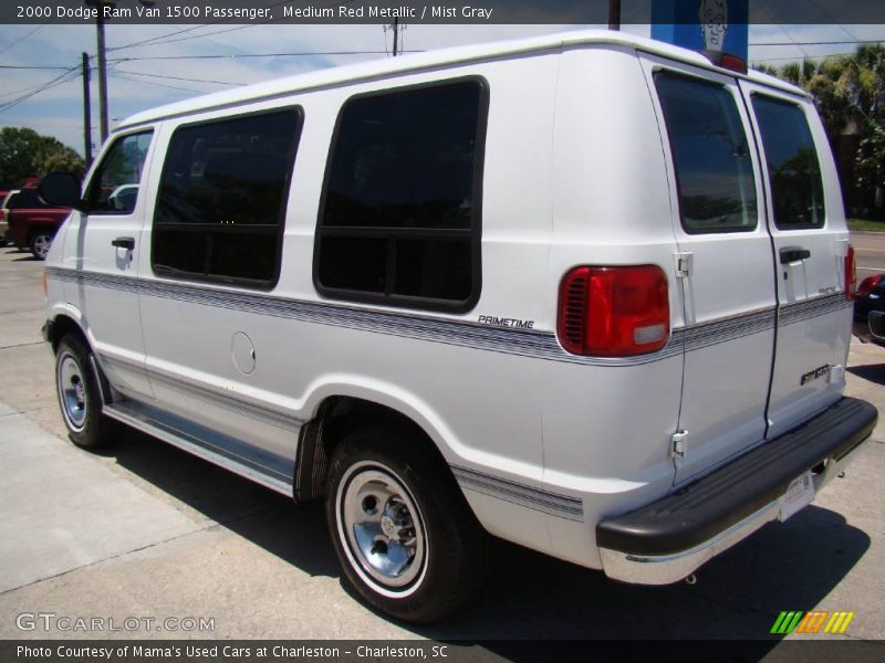 Medium Red Metallic / Mist Gray 2000 Dodge Ram Van 1500 Passenger