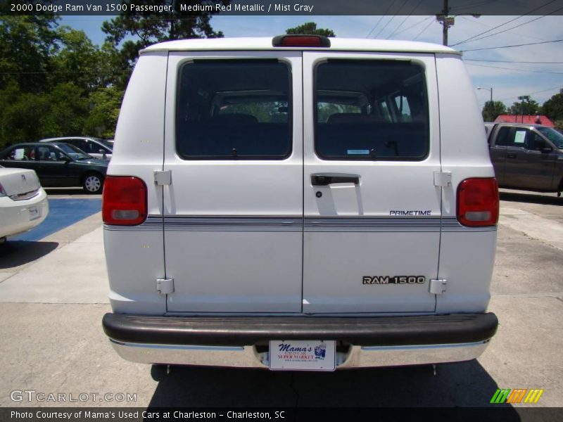 Medium Red Metallic / Mist Gray 2000 Dodge Ram Van 1500 Passenger