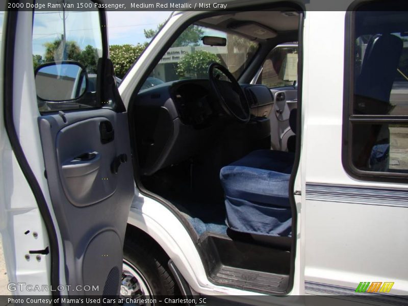 Medium Red Metallic / Mist Gray 2000 Dodge Ram Van 1500 Passenger
