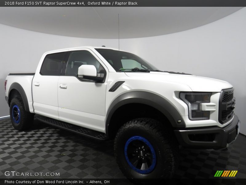 Oxford White / Raptor Black 2018 Ford F150 SVT Raptor SuperCrew 4x4