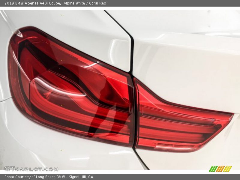 Alpine White / Coral Red 2019 BMW 4 Series 440i Coupe