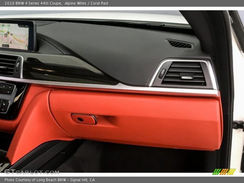 Alpine White / Coral Red 2019 BMW 4 Series 440i Coupe