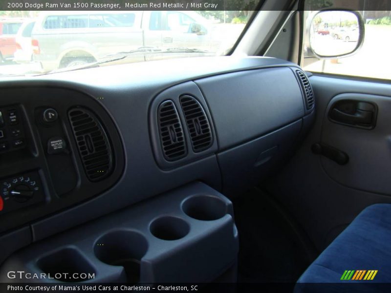 Medium Red Metallic / Mist Gray 2000 Dodge Ram Van 1500 Passenger