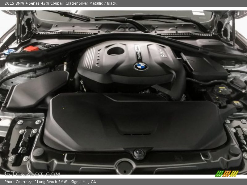 Glacier Silver Metallic / Black 2019 BMW 4 Series 430i Coupe