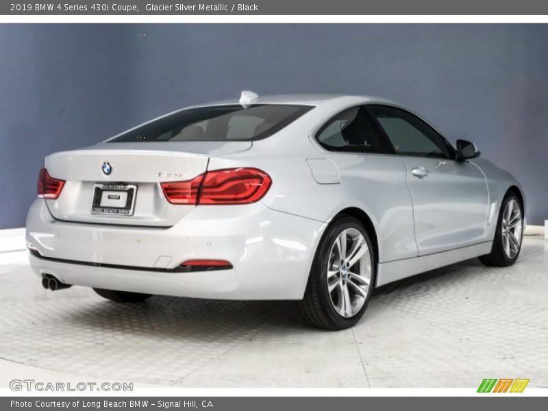 Glacier Silver Metallic / Black 2019 BMW 4 Series 430i Coupe