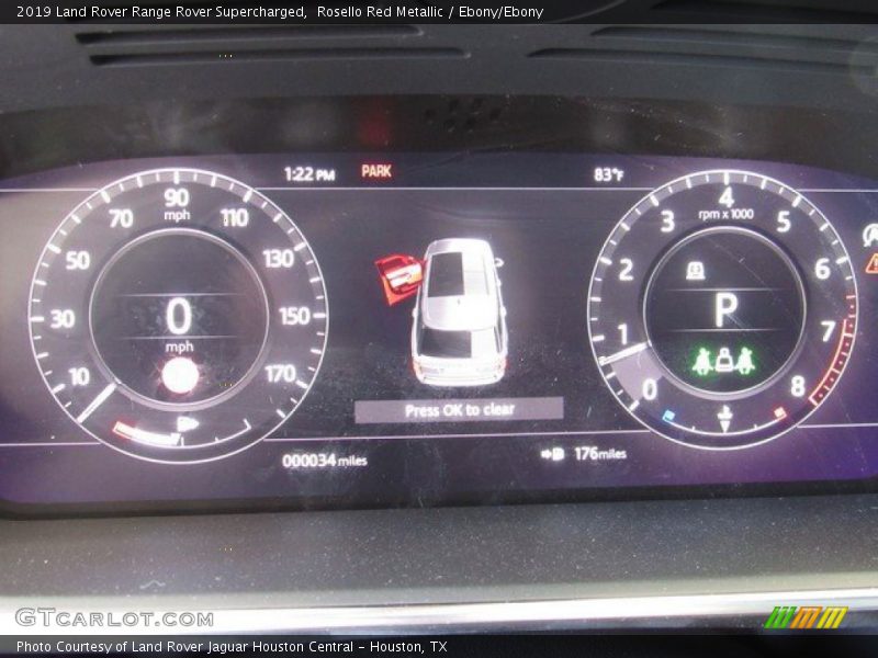 Rosello Red Metallic / Ebony/Ebony 2019 Land Rover Range Rover Supercharged