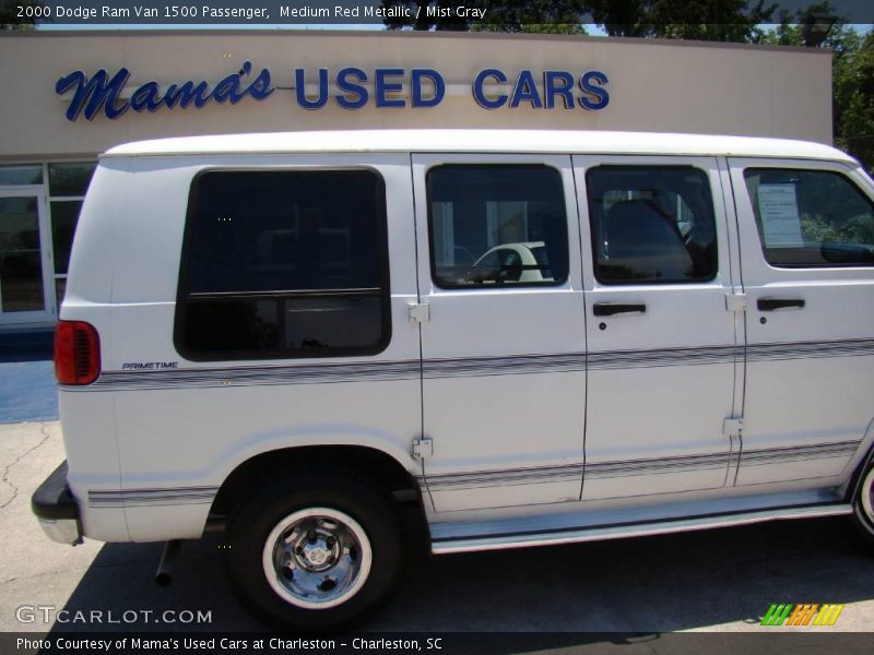 Medium Red Metallic / Mist Gray 2000 Dodge Ram Van 1500 Passenger
