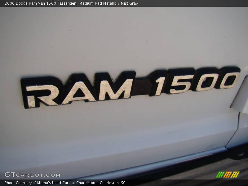 Medium Red Metallic / Mist Gray 2000 Dodge Ram Van 1500 Passenger