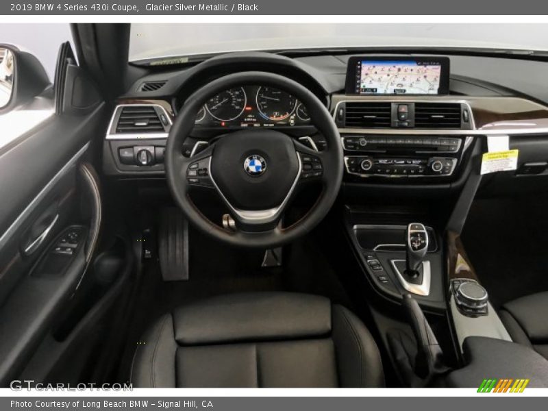 Glacier Silver Metallic / Black 2019 BMW 4 Series 430i Coupe
