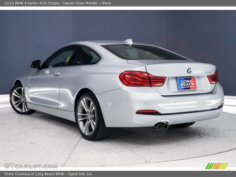 Glacier Silver Metallic / Black 2019 BMW 4 Series 430i Coupe