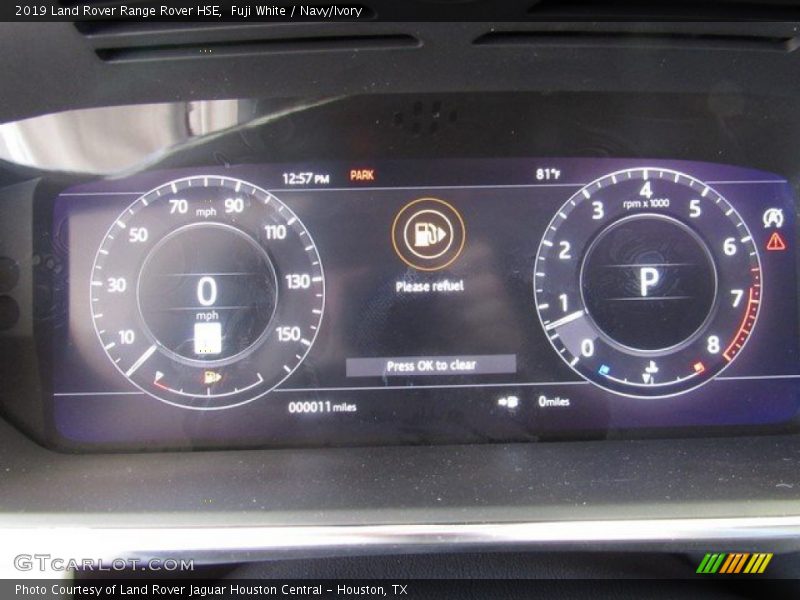  2019 Range Rover HSE HSE Gauges
