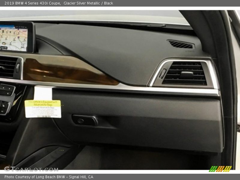 Glacier Silver Metallic / Black 2019 BMW 4 Series 430i Coupe