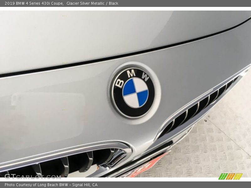 Glacier Silver Metallic / Black 2019 BMW 4 Series 430i Coupe