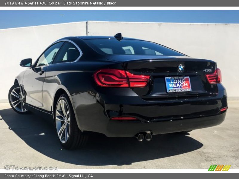 Black Sapphire Metallic / Black 2019 BMW 4 Series 430i Coupe