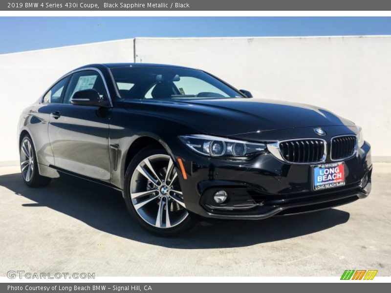 Black Sapphire Metallic / Black 2019 BMW 4 Series 430i Coupe