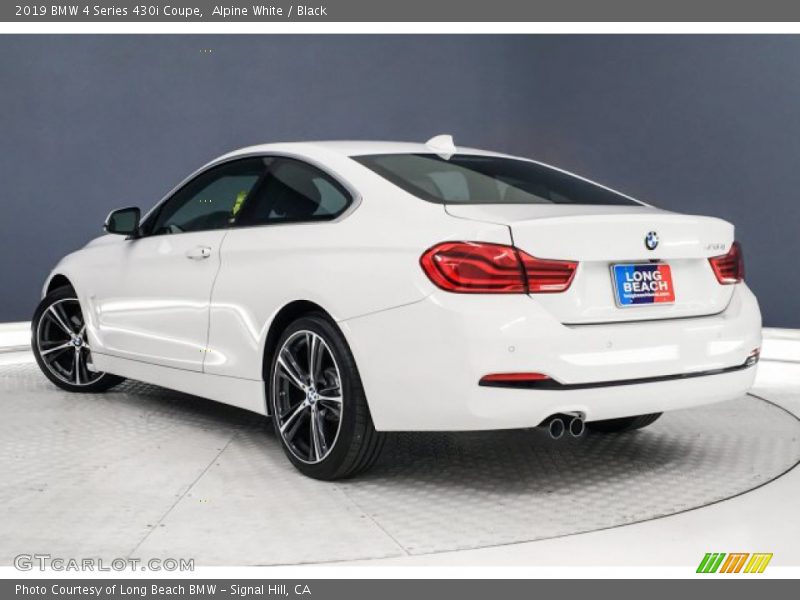 Alpine White / Black 2019 BMW 4 Series 430i Coupe