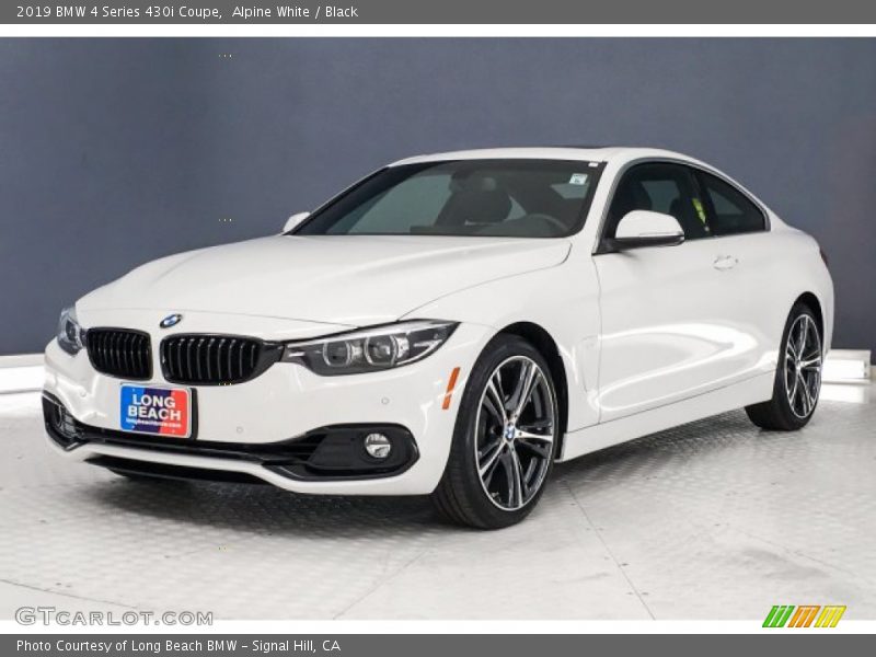 Alpine White / Black 2019 BMW 4 Series 430i Coupe