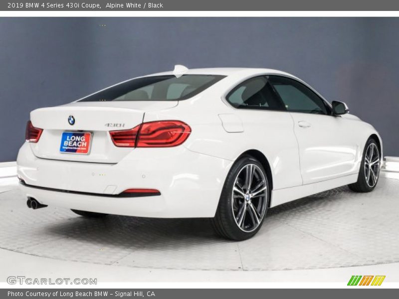 Alpine White / Black 2019 BMW 4 Series 430i Coupe