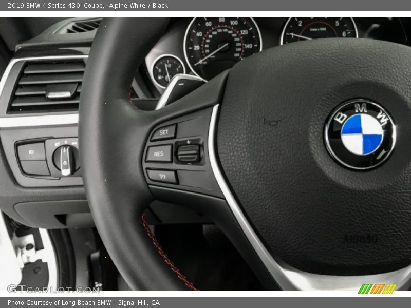 Alpine White / Black 2019 BMW 4 Series 430i Coupe