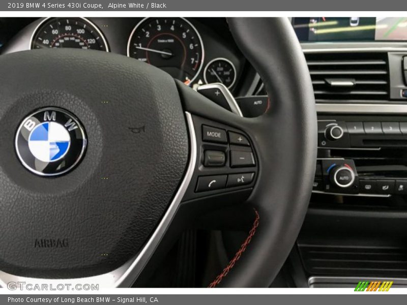 Alpine White / Black 2019 BMW 4 Series 430i Coupe
