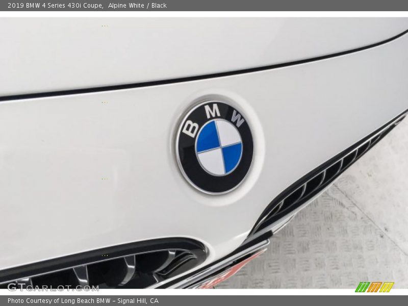 Alpine White / Black 2019 BMW 4 Series 430i Coupe