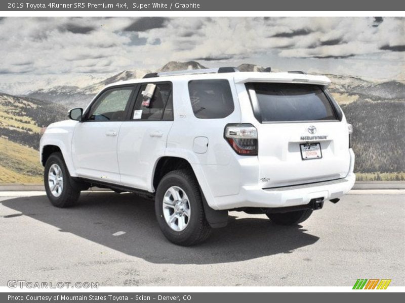 Super White / Graphite 2019 Toyota 4Runner SR5 Premium 4x4