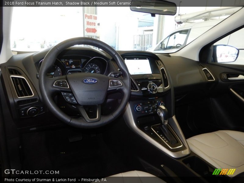 Shadow Black / Medium Soft Ceramic 2018 Ford Focus Titanium Hatch