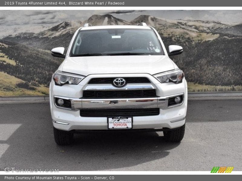 Blizzard White Pearl / Redwood 2019 Toyota 4Runner Limited 4x4