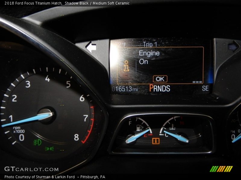 Shadow Black / Medium Soft Ceramic 2018 Ford Focus Titanium Hatch