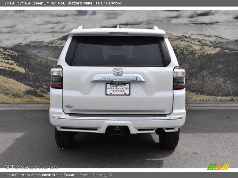 Blizzard White Pearl / Redwood 2019 Toyota 4Runner Limited 4x4