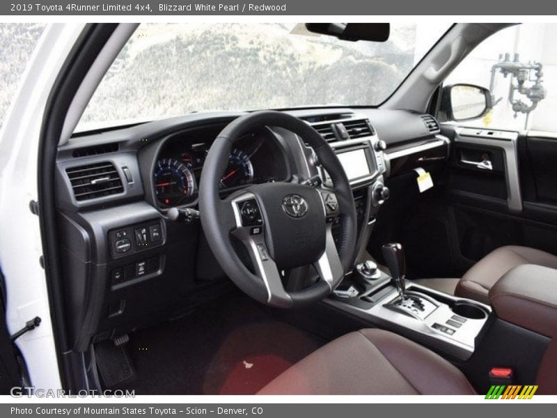 Blizzard White Pearl / Redwood 2019 Toyota 4Runner Limited 4x4